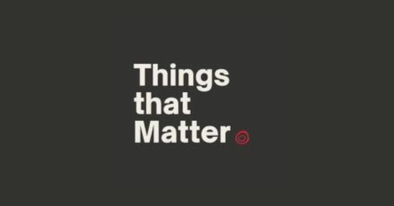 Things that Matter